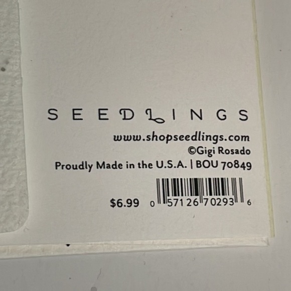 Seedlings note cards plantable envelopes 2 cards - Picture 3 of 10